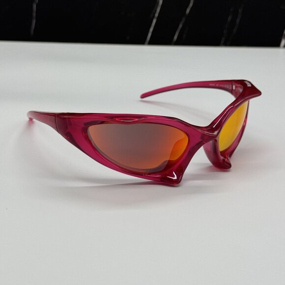 NEW BALENCIAGA SUNGLASSES RED UNISEX BALENCIAGA BB0352S 006